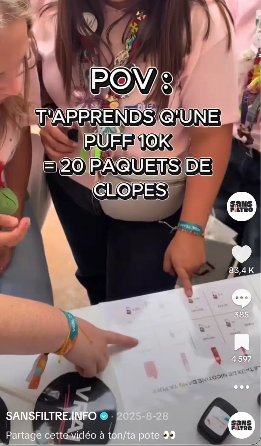 tiktok sans filtre comprendre consommation nicotine